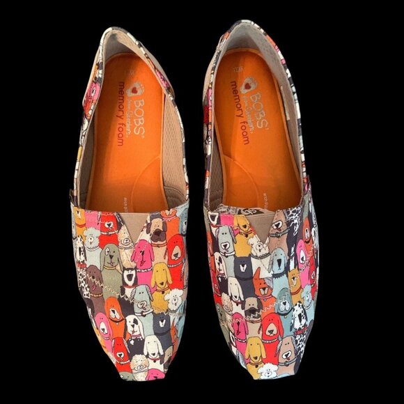 Bobs Shoes - Bobs For Dogs Womens Multicolor Slip-On Shoes With Memory Foam Size 11